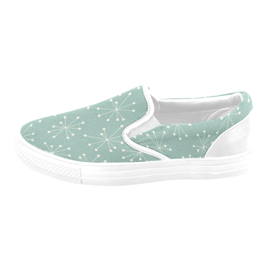 Mid Century Atomic Starburst, Retro Slip-on Canvas Women&