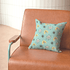 Mid Century Modern Aqua Blue, Sonic, Boomerang, Retro Starburst, Pillow Cushion And Insert Home Decor
