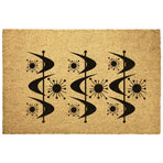 Mid Century Modern Atomic Boomerang Welcome Door Mat