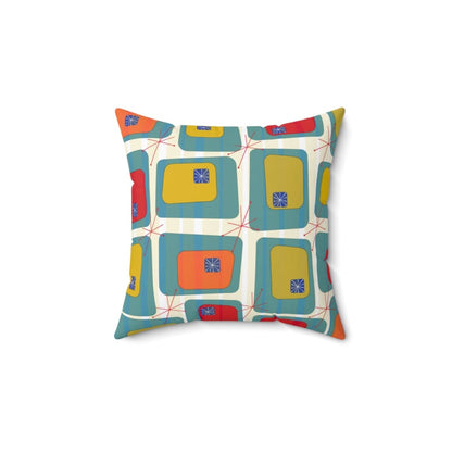 Mid Century Modern, Color Block, Tropical Hotel Vibes, Retro, Blue, Green, Orange, Mustard Yellow, Atomic 50&
