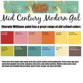 Mid Century Modern Geometric Multi-Color earth-toned Microfiber Duvet Cover