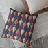 Mid Century Modern Pillows, Geometric Groovy Wave Lanterns, Eggplant Purple, Orange, Mustard Yellow, Teal, Retro Home Mod Home Decor Home Decor
