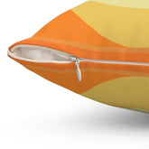 Mid Century Modern, Tri Orange, Yellow, Abstract Retro, MCM Home Decor Pillow And Insert Home Decor