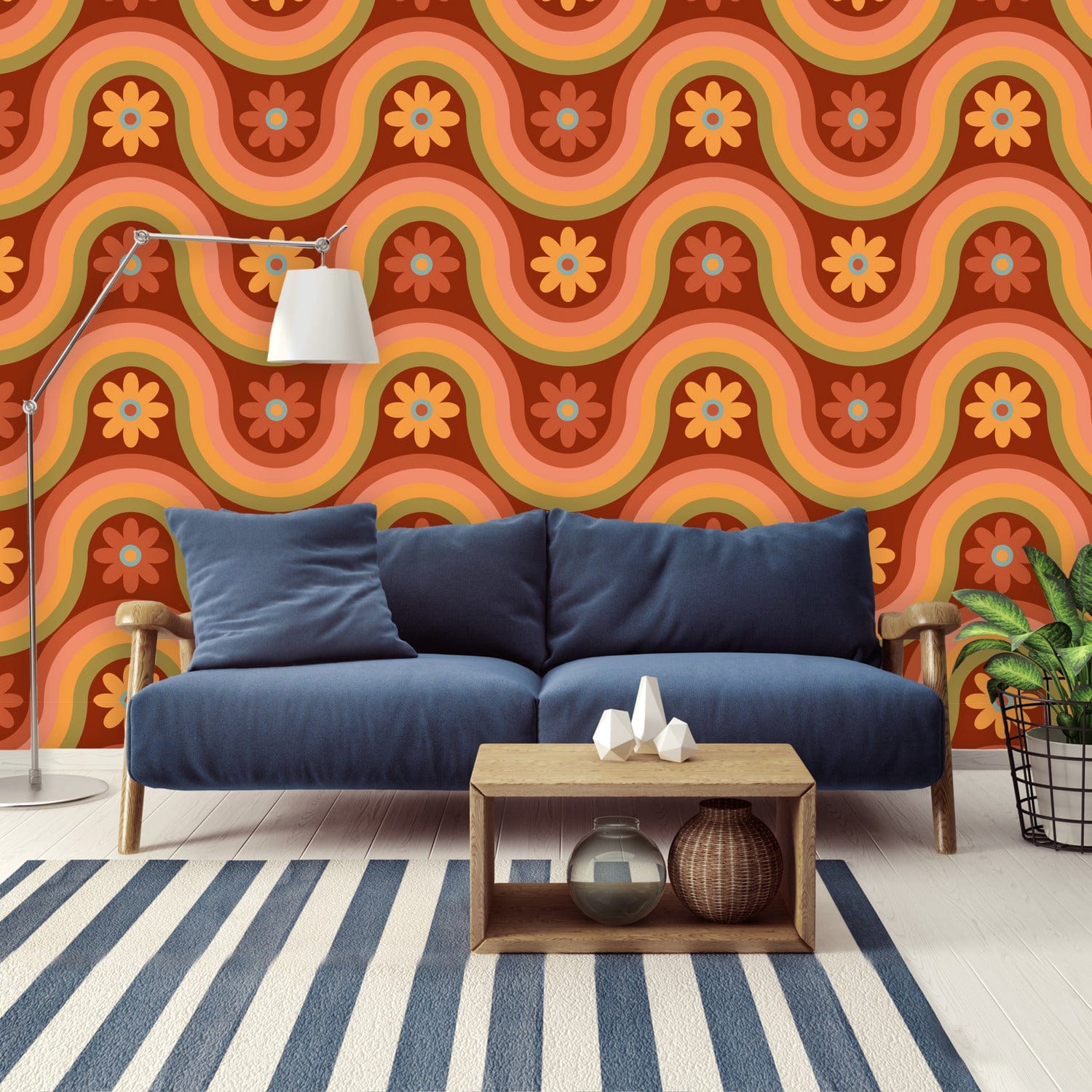 Mid Century Modern, Wall Paper, Groovy 70&