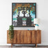 Mid Mod Cat, Tiki Bar, Retro Wall Art, Tropical Beach, Mid Century Modern Wall Art Wall Art