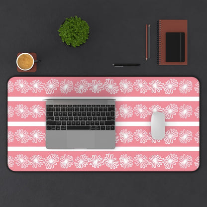 Mod Daisy, Retro Pink, Collectors Desk Mat Home Decor