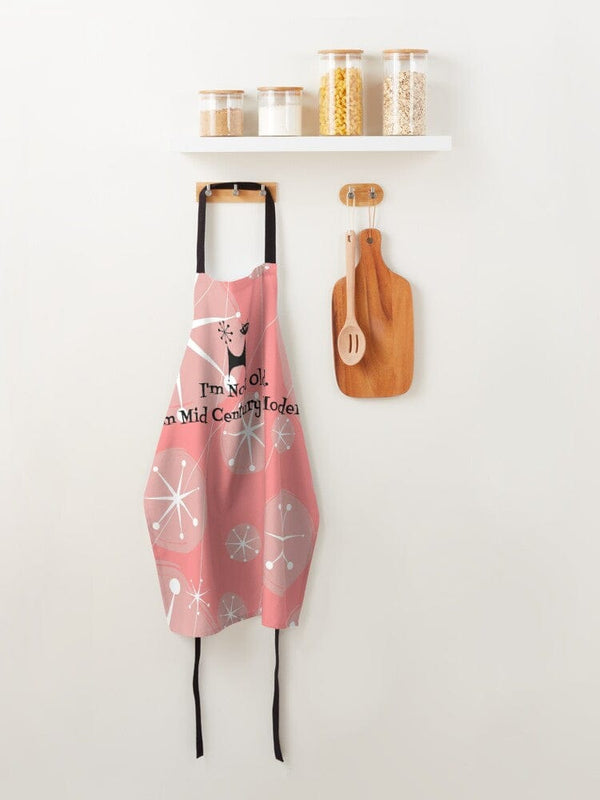 I'm Not Old, I'm Mid Century Modern (™) Atomic Cat, Pink 50's Apron