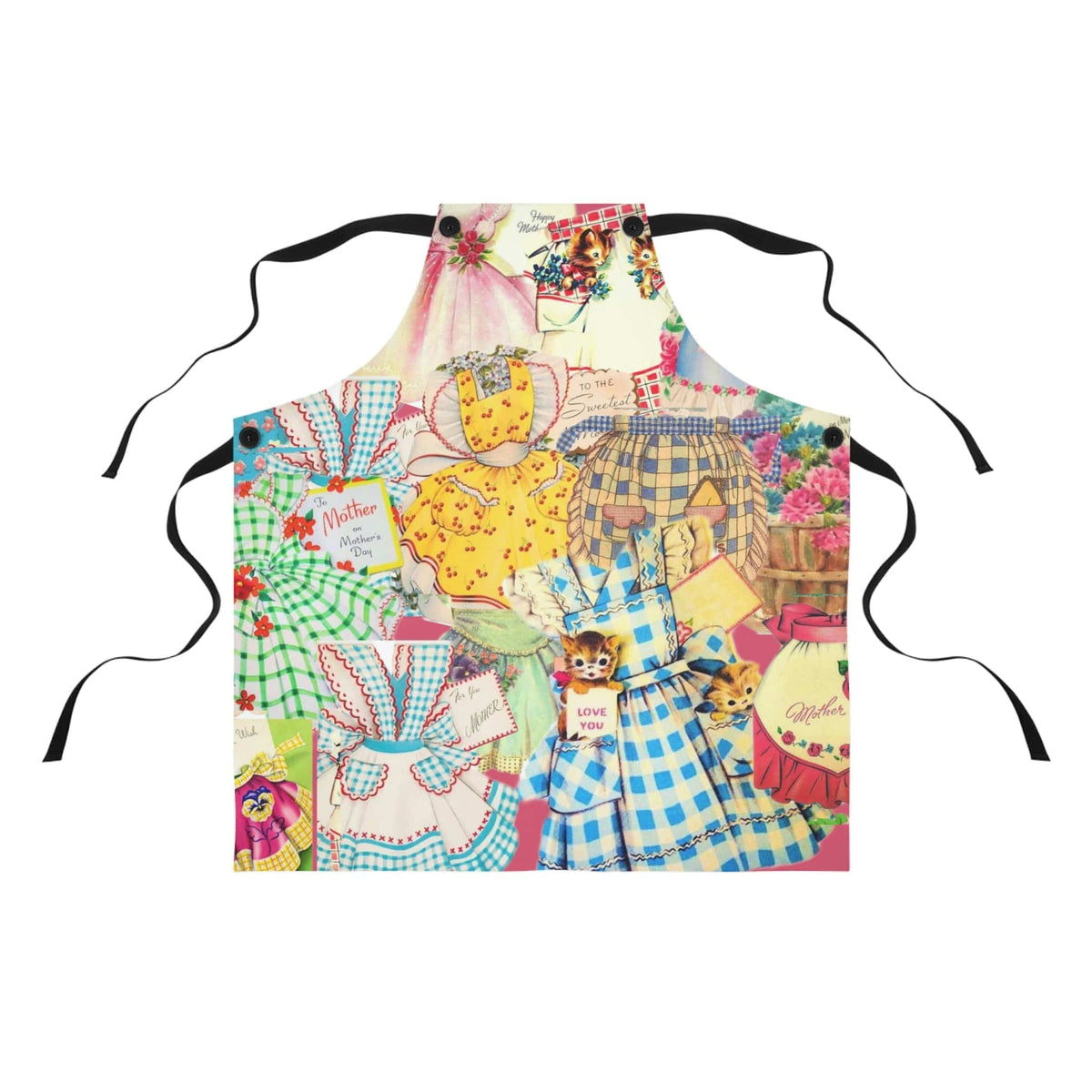 Mother's Day Gift, Kitschy Vintage Mother's Day Cards, Apron Accessories One Size