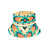 Native Navajo, Boho Aztec Summer Hat Unisex Summer Single-Layer Bucket Hat Hats  One Size
