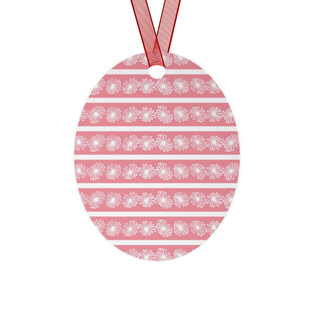 Retro 50's Pink Daisy, Metal Ornaments Home Decor