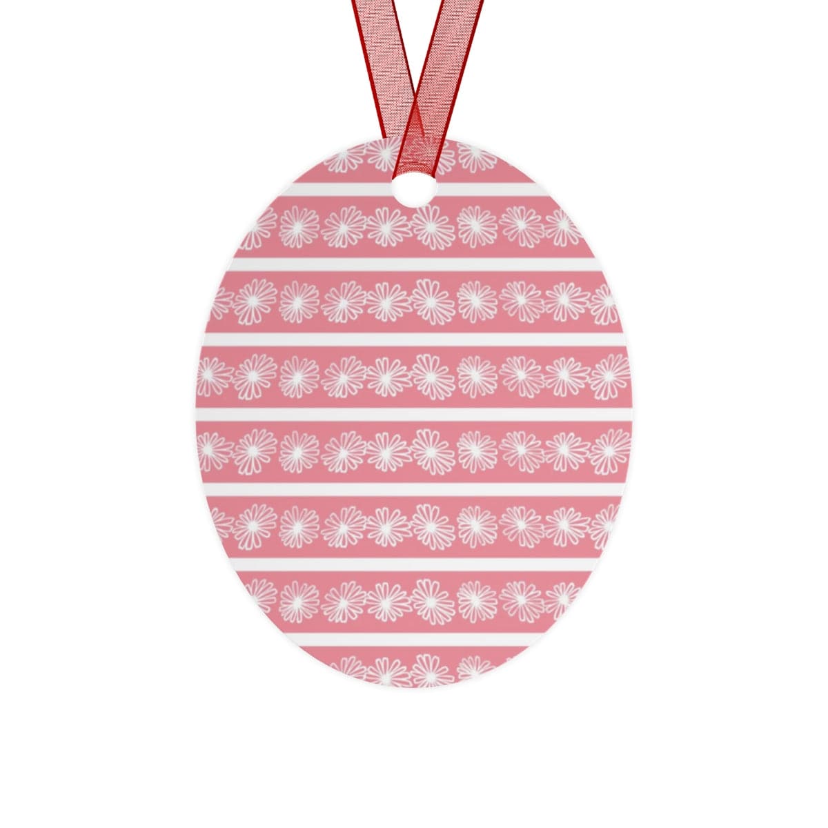 Retro 50's Pink Daisy, Metal Ornaments Home Decor