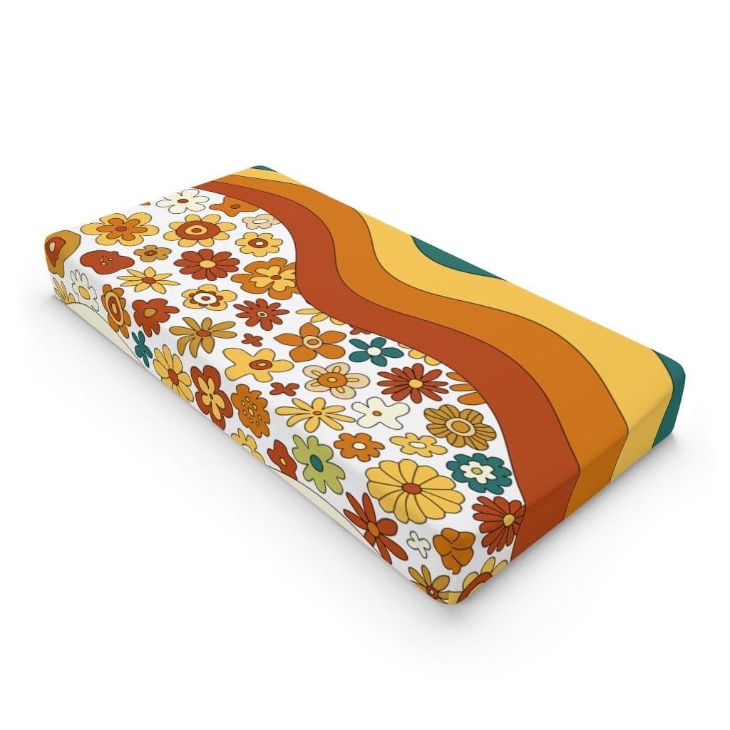 Burnt orange changing pad sales cover