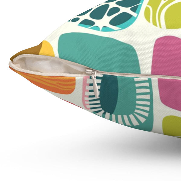 Retro Boho Geometric Mid Mod Pillow And Insert