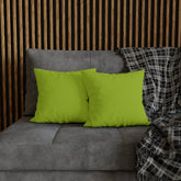Retro Green, Minimalist, Mid Century Modern Spun Polyester Pillowcase Home Decor