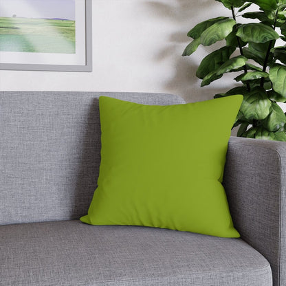 Retro Green, Minimalist, Mid Century Modern Spun Polyester Pillowcase Home Decor