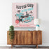 Retro Kitchen Art, Atomic Pink, Mid Mod Diner, Mod Cats, MCM Wall Art