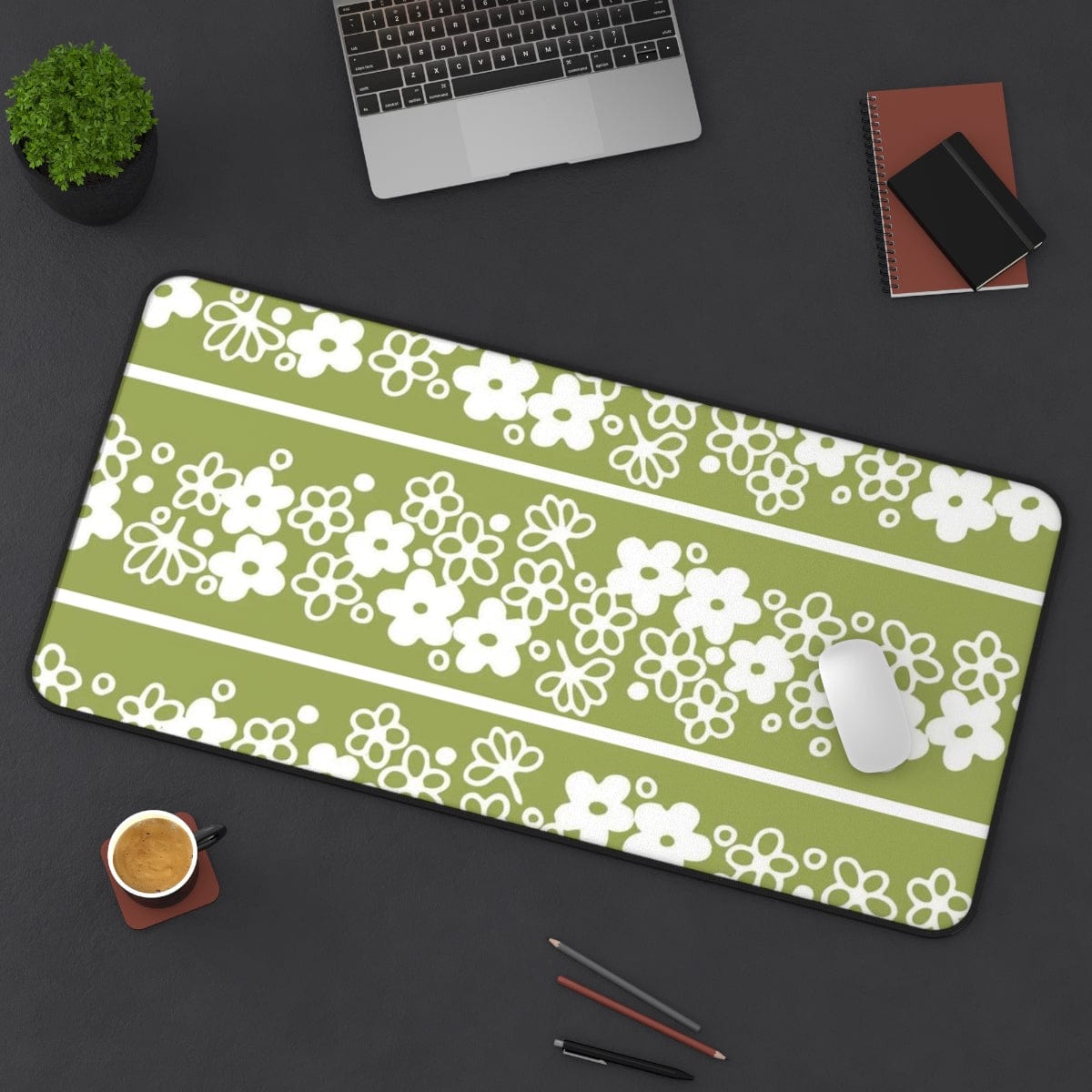 Retro Mod Daisy, Collectors, Spring Blossom Desk Mat Home Decor