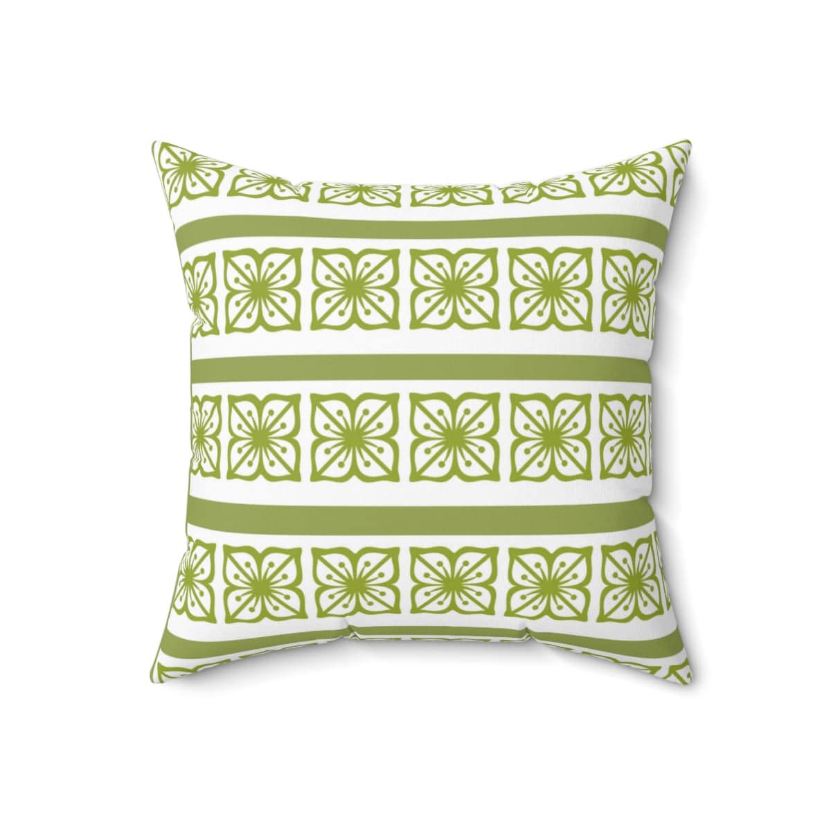 Retro Verde Green, Scandinavian Floral, Pyrex Lover Collector, Pillow And Insert Home Decor