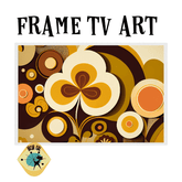 Samsung Frame TV Mid Century Modern Wall Art Mid Century Modern Gal