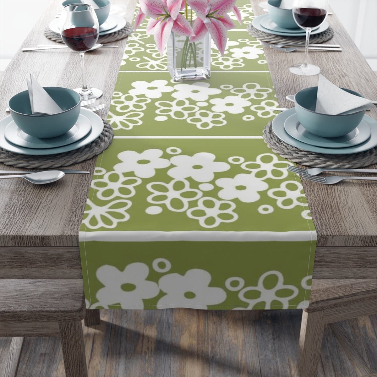 Spring Blossom, Collection, Dining Room, Kitchen, Side Board, Table Runner (Cotton, Poly) Home Decor