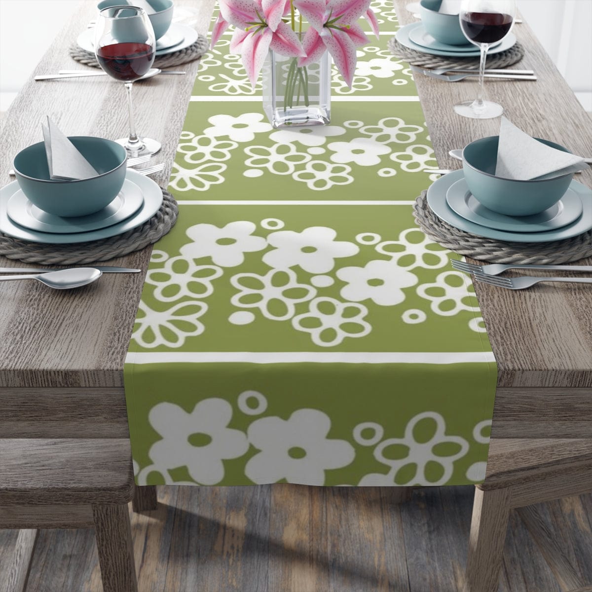 Spring Blossom, Collection, Dining Room, Kitchen, Side Board, Table Runner (Cotton, Poly) Home Decor