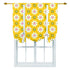 Vintage Daisy, Mid Mod Yellow, Pink, Green MCM Tie Up Curtain Curtains