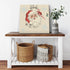 Vintage Santa, Mid Mod, Christmas Ho Ho Ho Wall Art Wall Art