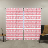 Mid Mod Pink Daisy, Collector Window Curtains (two panels) Curtains W104"x L96"