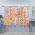Retro Livingroom, Bedroom, Kitchen, Pink Paisley, Flower Power, Mid Mod Window Curtains (two panels) Curtains W84"x L63"